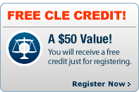 Free CLE credit when you register. Online CLE courses