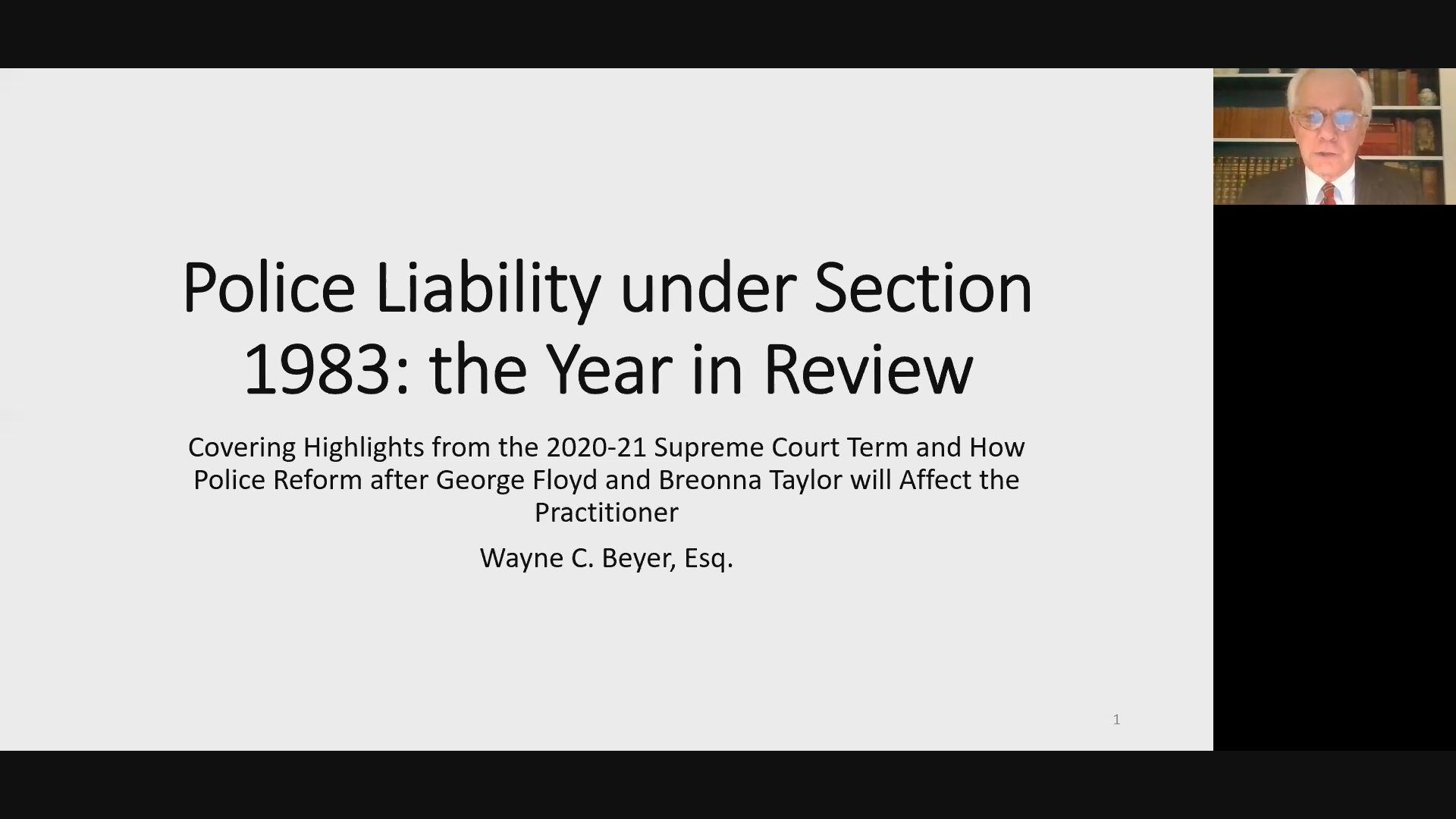Policing under Section 1983: The Year in Review Thumbnail