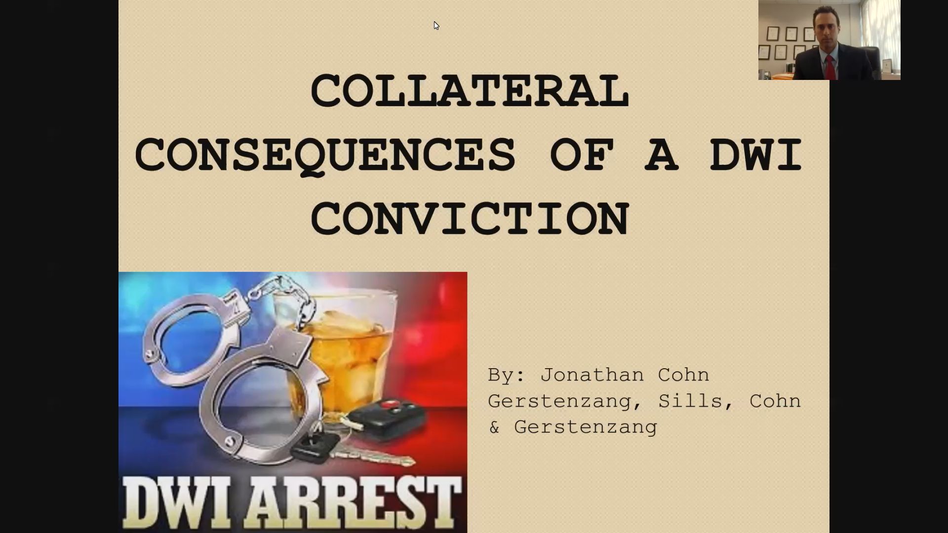 Understanding The Collateral Consequences of a DWI Conviction and Properly Advising Your Client Thumbnail