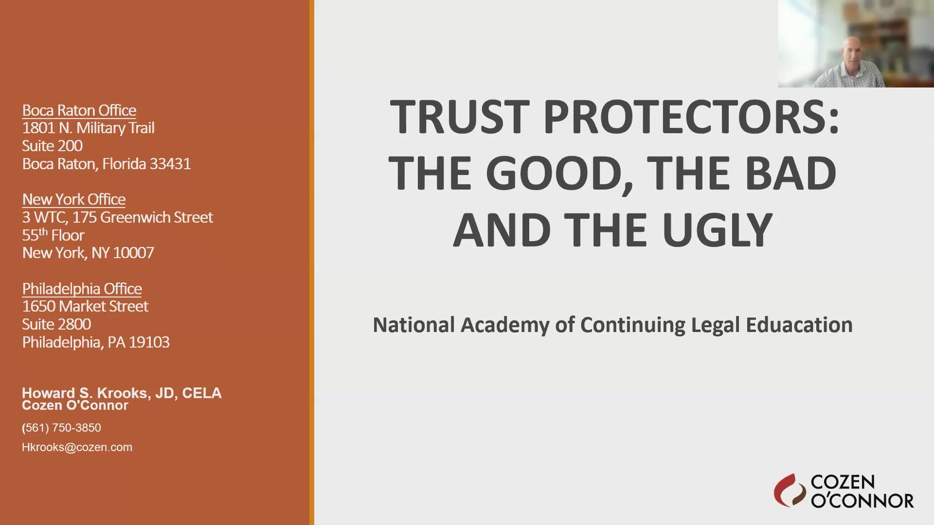 Trust Protectors: The Good, The Bad and The Ugly Thumbnail