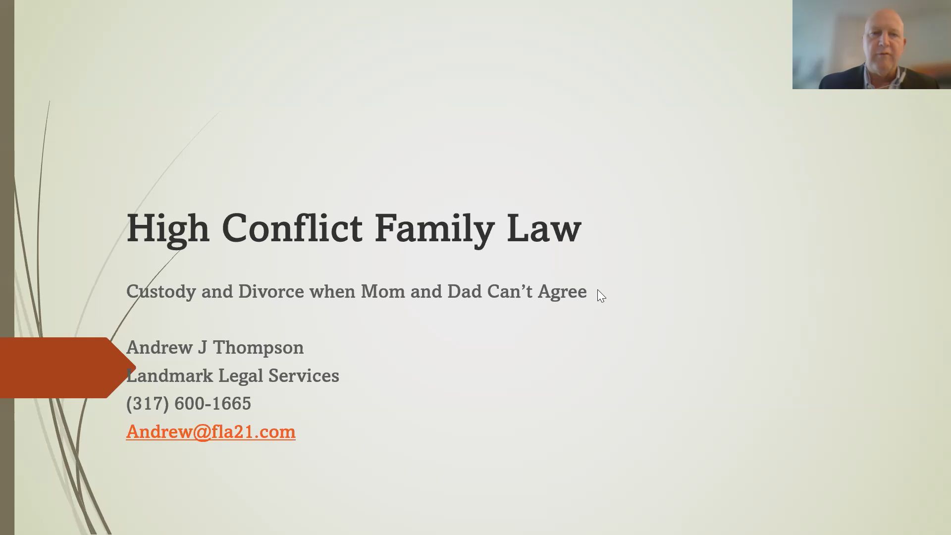 Are You Up To It? Handling High Conflict Custody and Divorce Matters Thumbnail