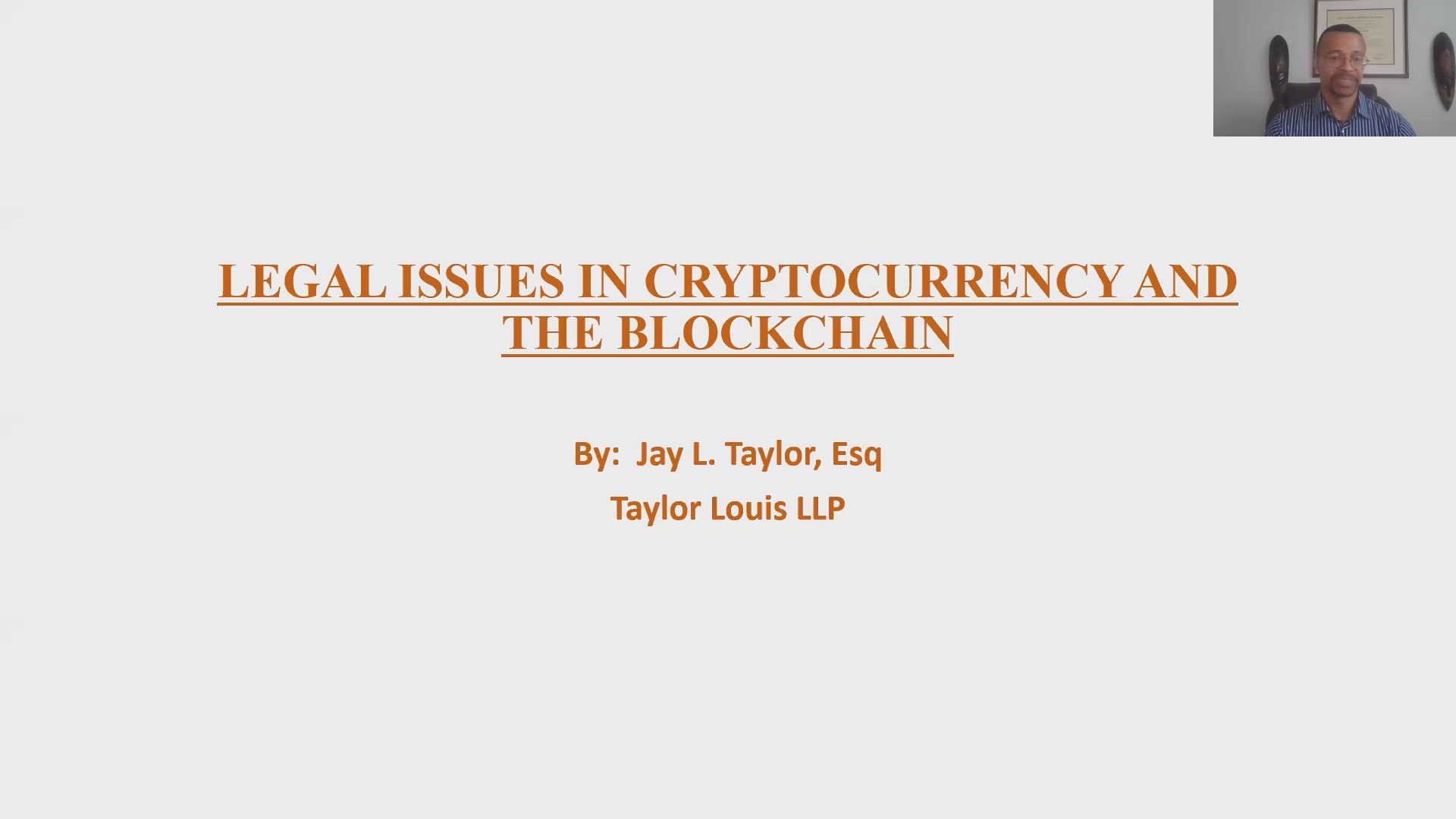 NACLE | Cryptocurrency and the Blockchain: Understanding the Landscape of Legal  Issues and Offerings
