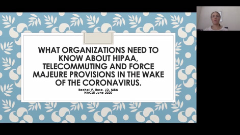 Coronavirus, HIPAA, Telecommuting and Force Majeure: What Every Organization Needs to Know Thumbnail