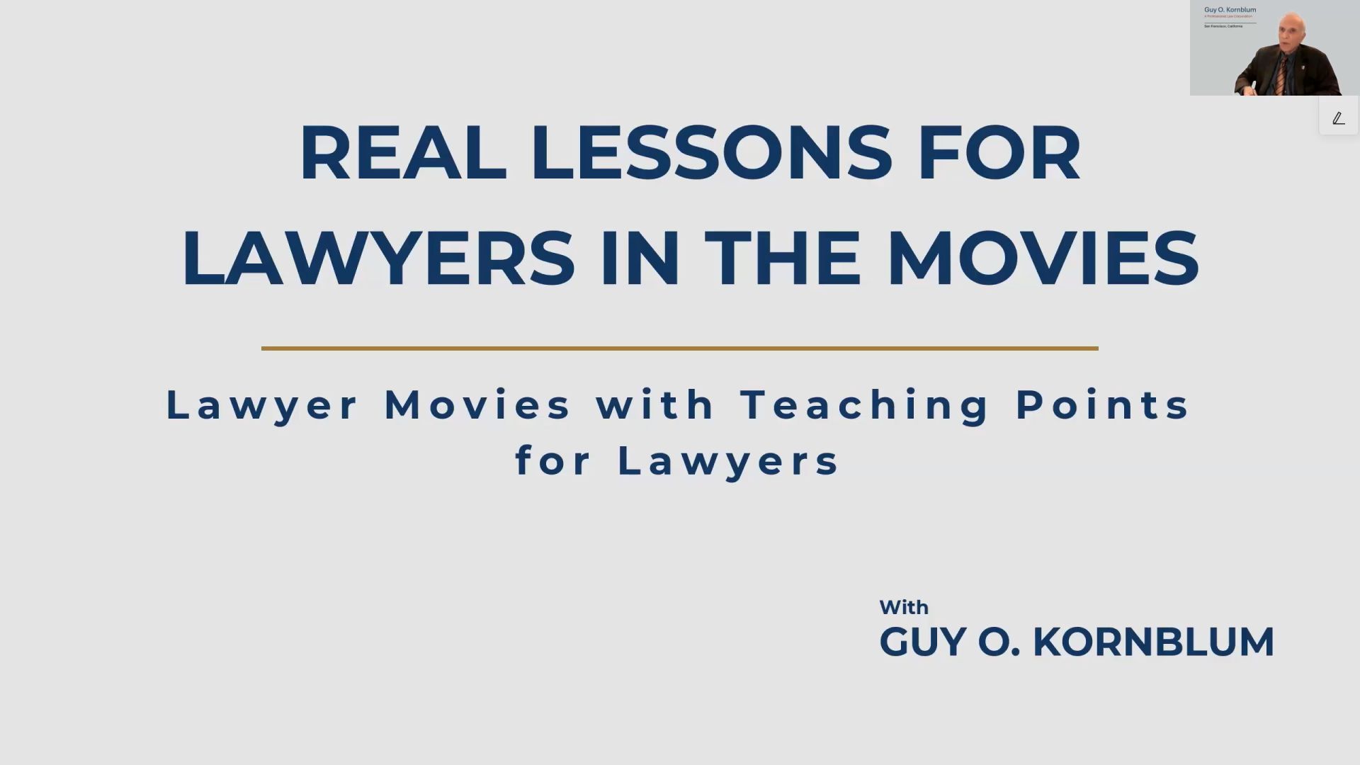 From Screen to Courtroom: Practical Trial Lessons for Litigators from Film Thumbnail