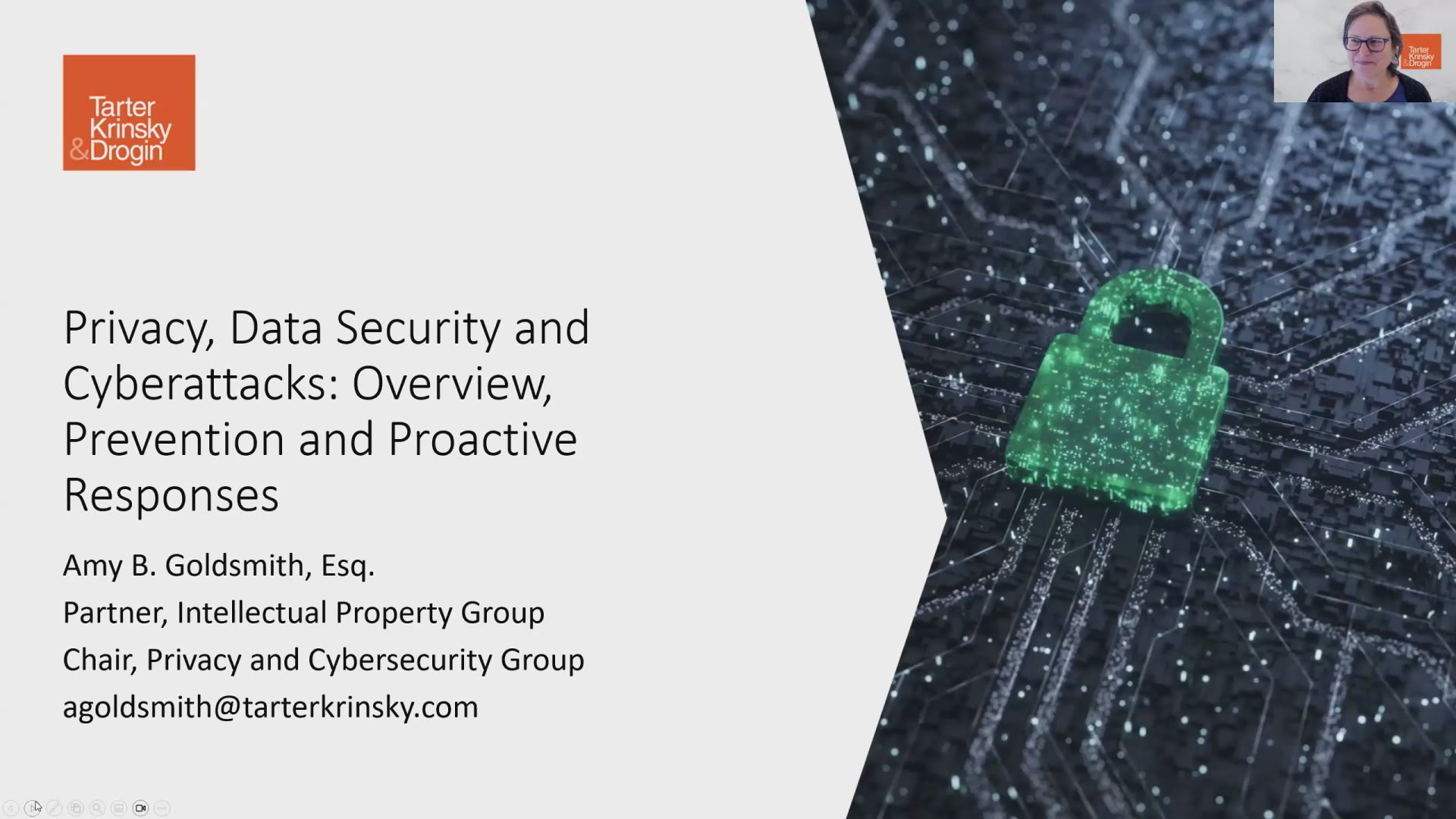 Privacy, Data Security and Cyberattacks: Overview, Prevention and Proactive Responses Thumbnail